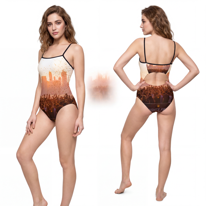 Women's One-piece Swimsuit - City Lights Festival