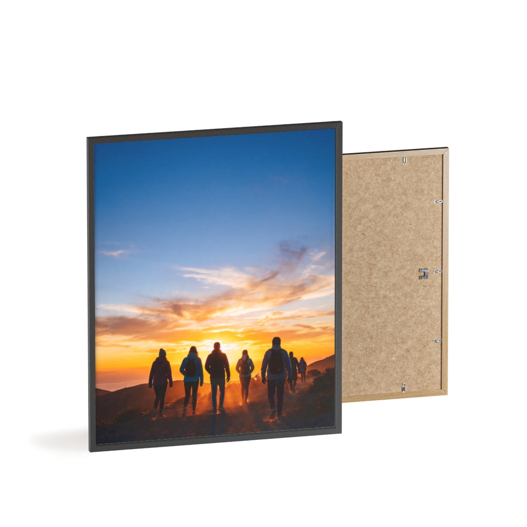 Posters with Wooden Frame - Sunrise Journey