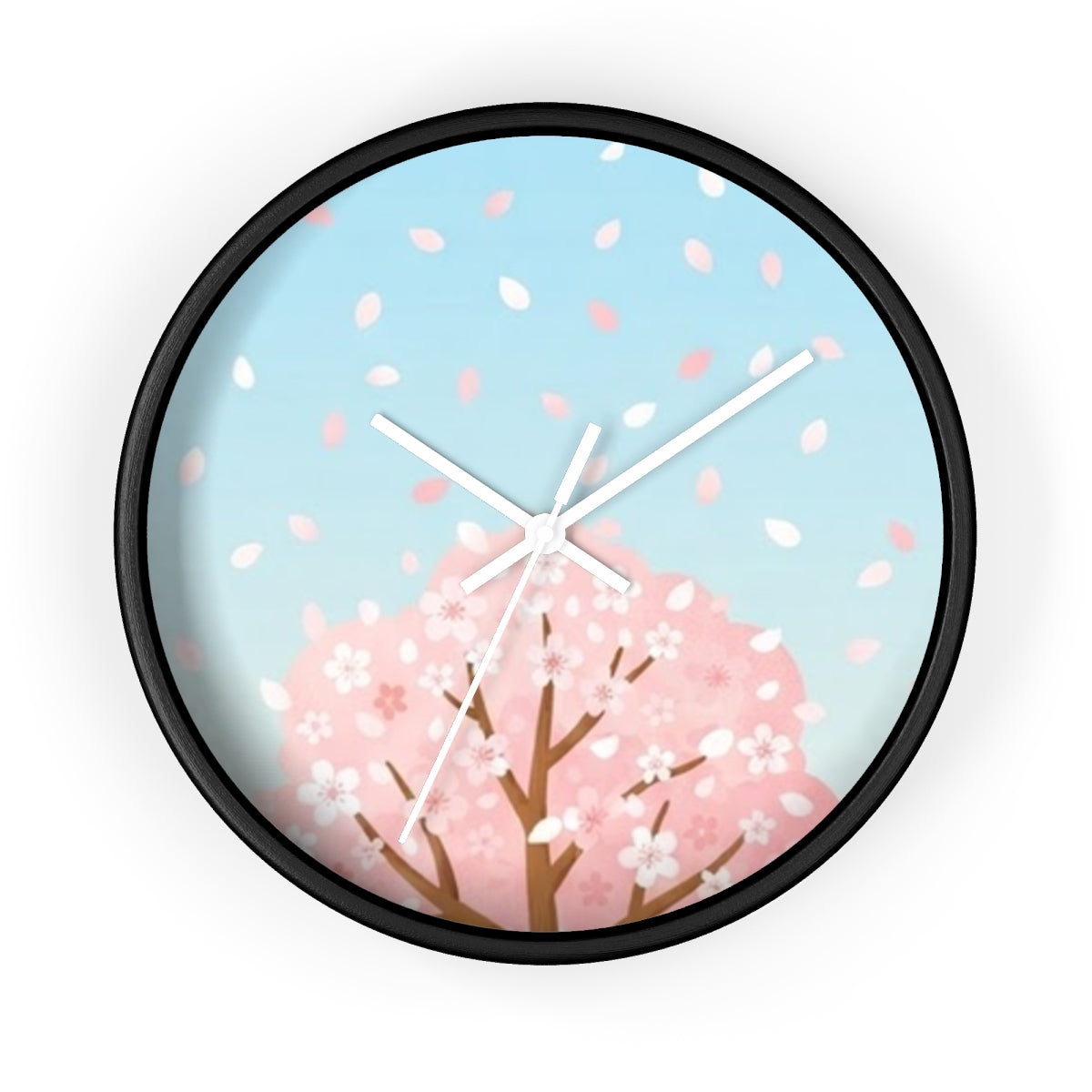 Wall Clock - Spring Blossom Meadow Art | Echovira Gallery