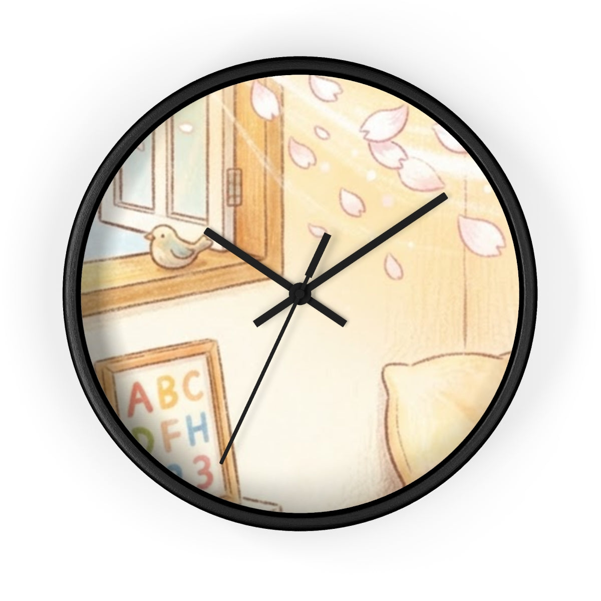 Wall Clock - Morning Breeze Nursery Art - Blossom Window......