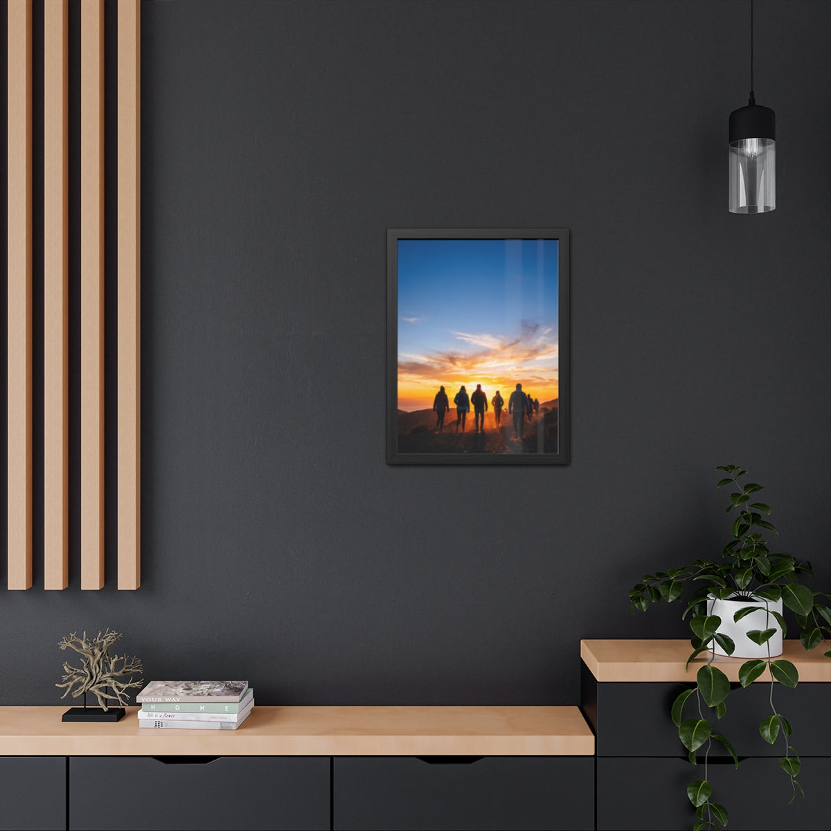 Framed Poster - Sunset Silhouette