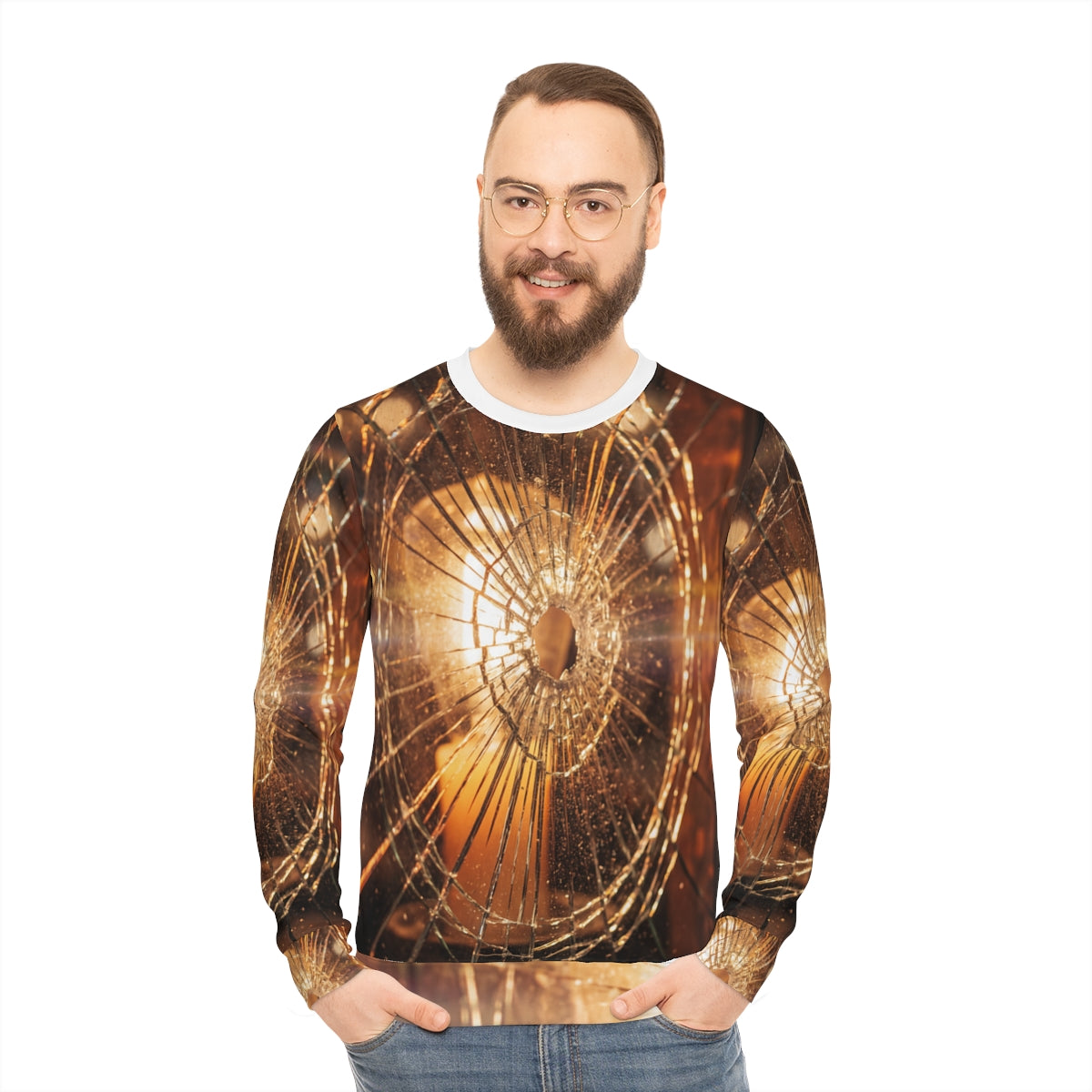 Men's Lightweight Sweatshirt - Shattered Light Cinematic......