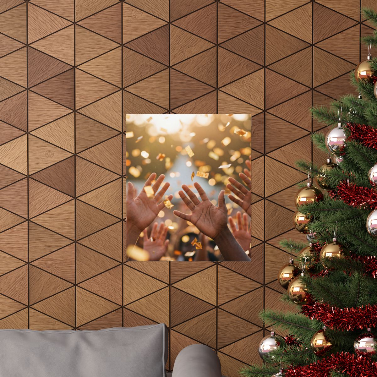 Matte Vertical Posters - Golden Festival Celebration Art......