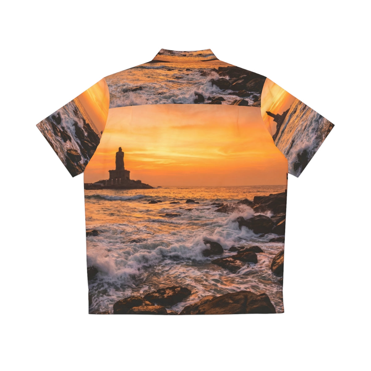 Men's Hawaiian Shirt - Coastal Golden Hour