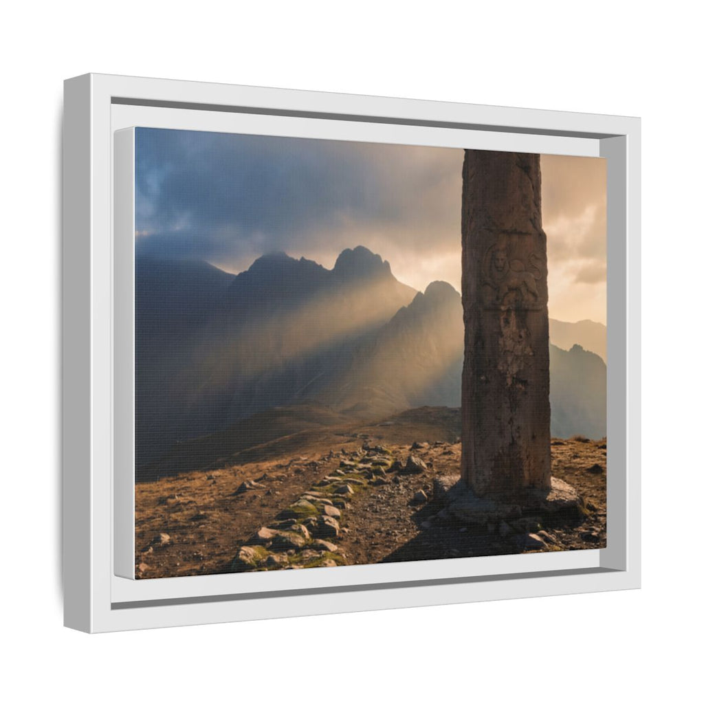 Framed Matte Canvas - Sun Peak
