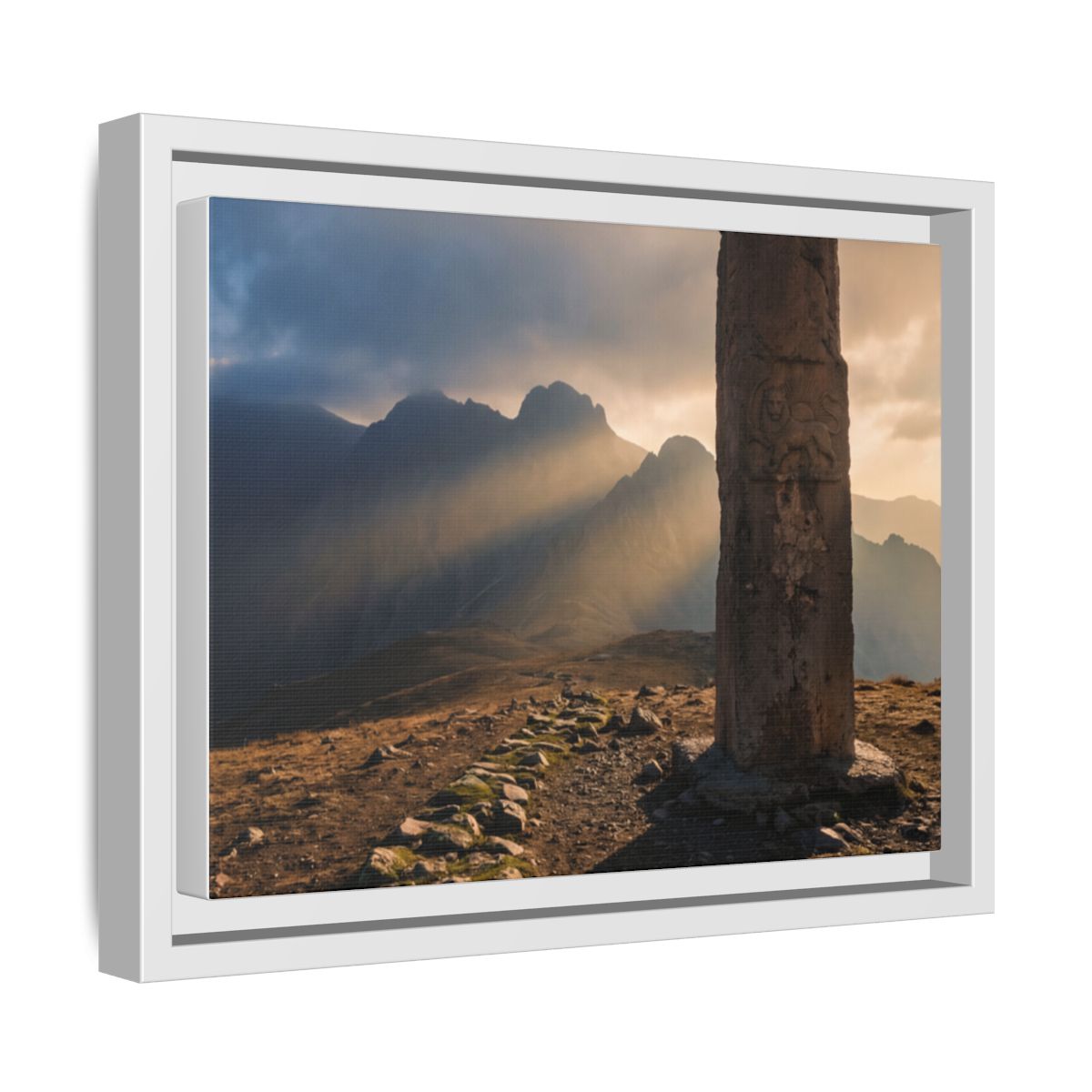 Framed Matte Canvas - Sun Peak