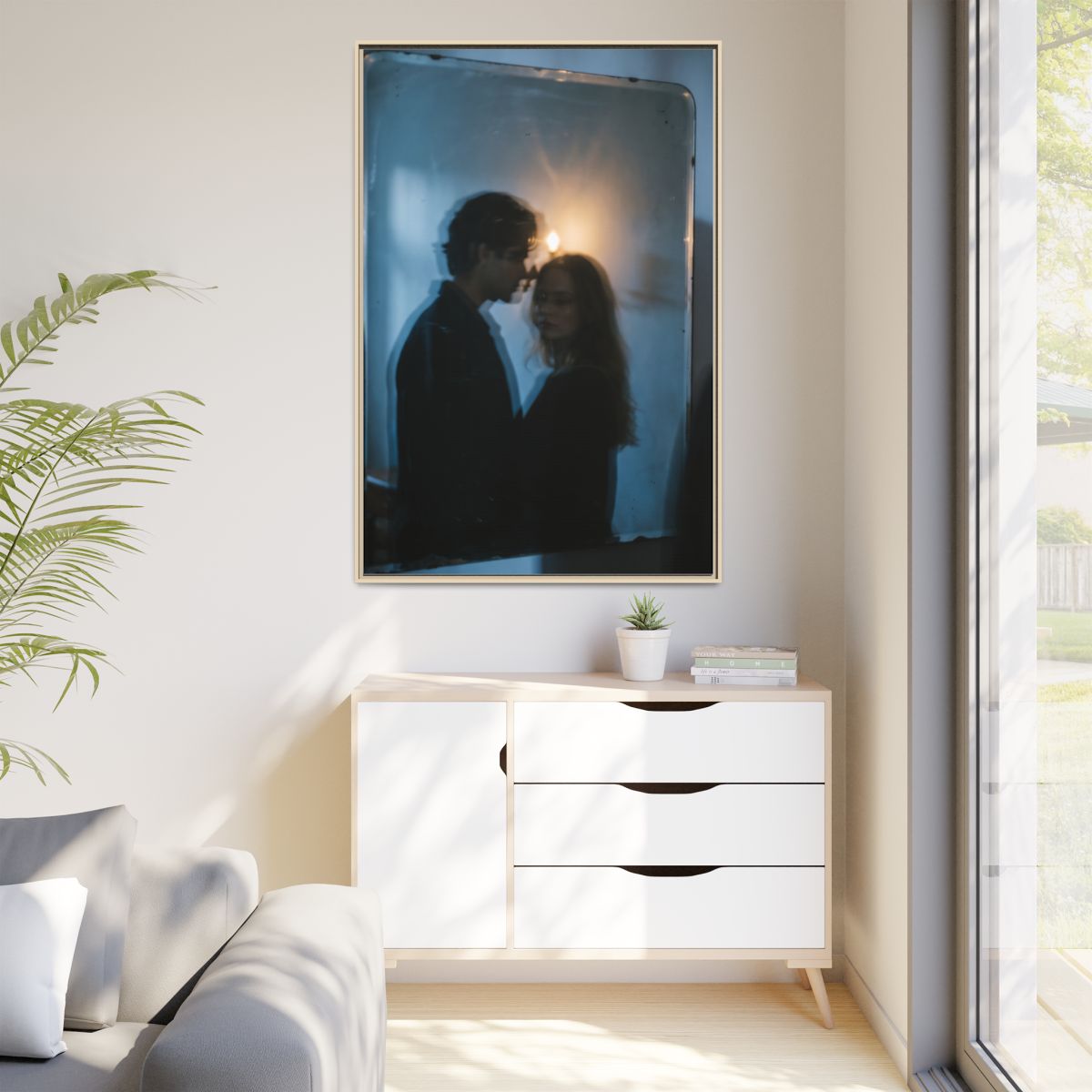 Matte Canvas, Framed - Midnight Reflections Matte Canvas......