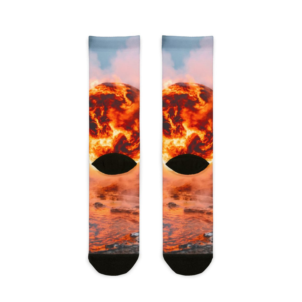 Sublimation Crew Socks - Fire Orb Footwear | Echovira...