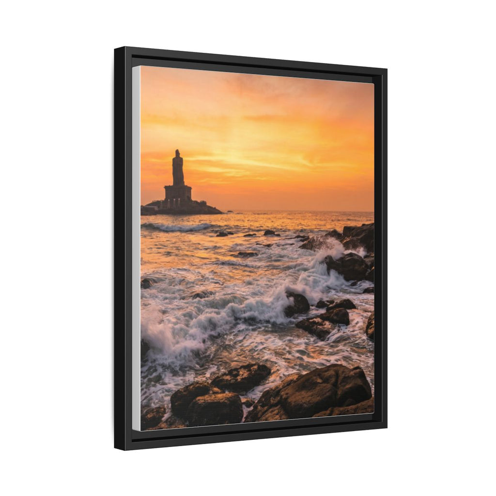 Framed Matte Canvas - Majestic Golden Coast