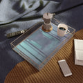 Acrylic Serving Tray - Misty Neon glow | Echovira Gallery