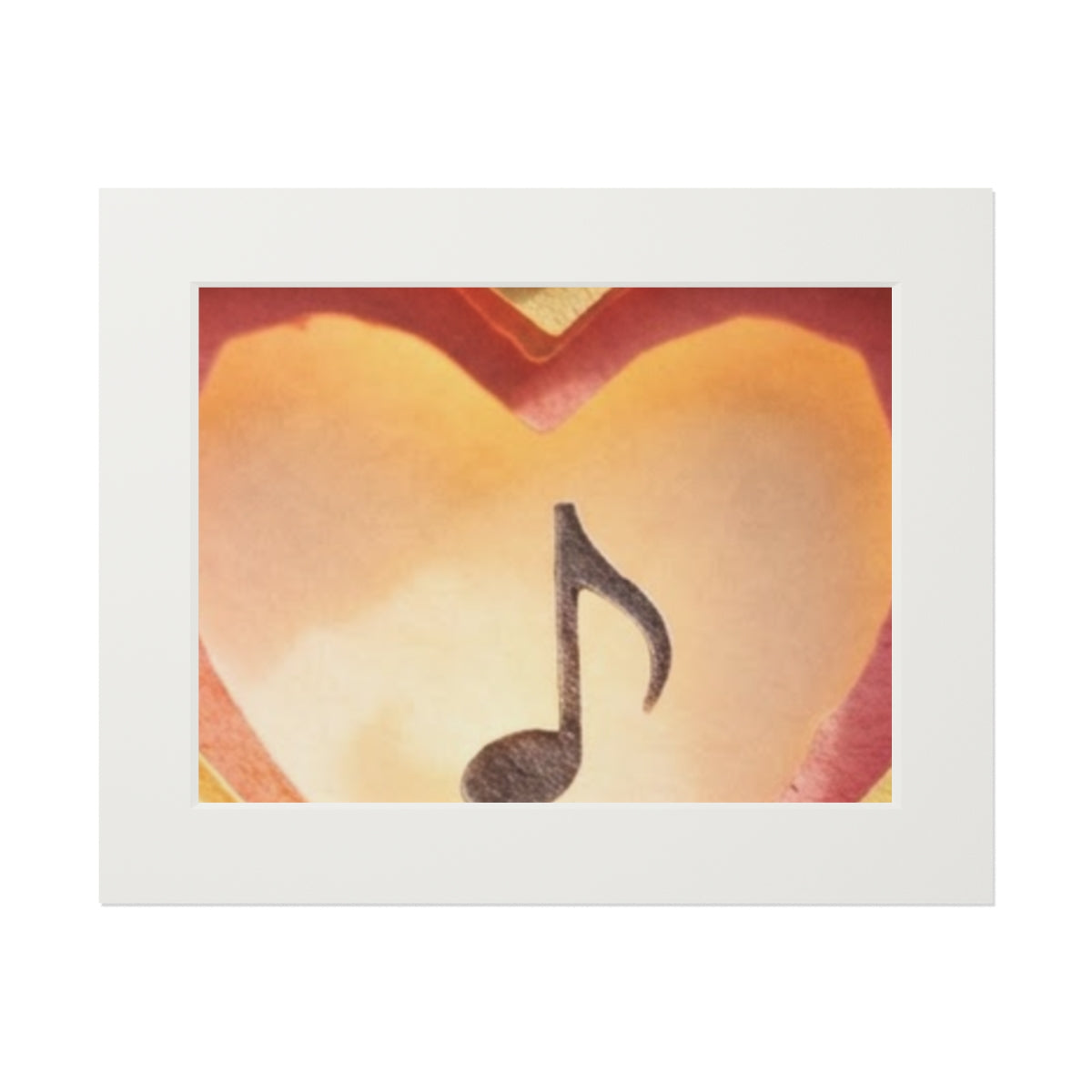Fine Art Print - Melodic Heart Passepartout — Landscape... |...