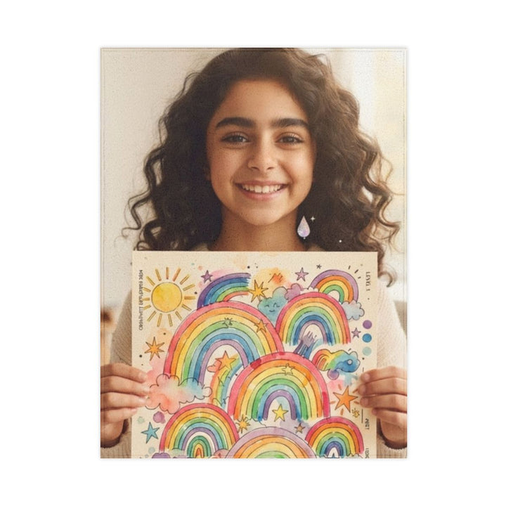 Toddler Blanket - Rainbow Whimsy Nap Throw
