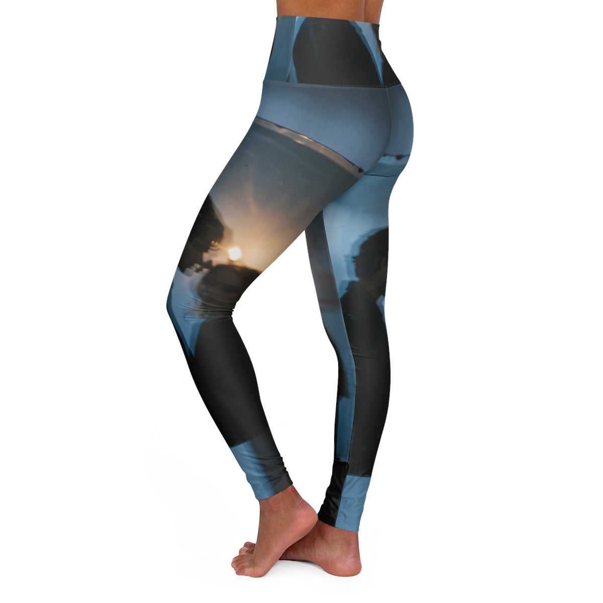 Midnight Shadow Yoga Leggings - Aesthetic Activewear |...