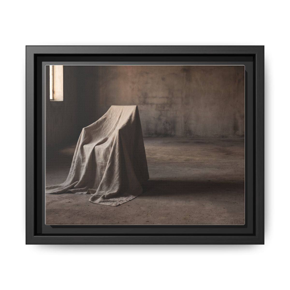 Framed Matte Canvas - Wabi-Sabi Silhouette Art — Black / 1.25"
