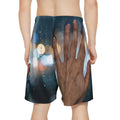 Men's Sports Shorts with Rainy City Bokeh Art