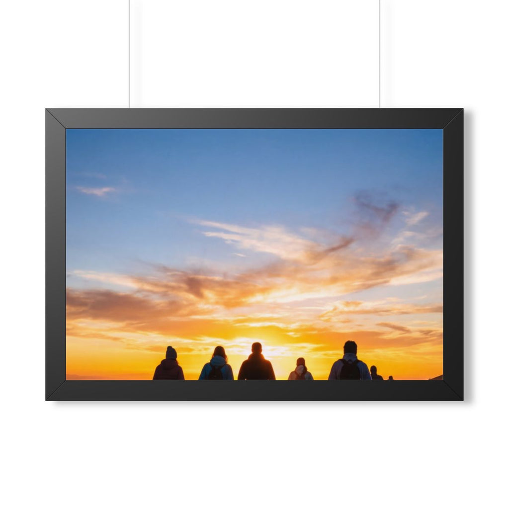 Framed Horizontal Poster - Sunset Ridge (14×11, 16×12... |...