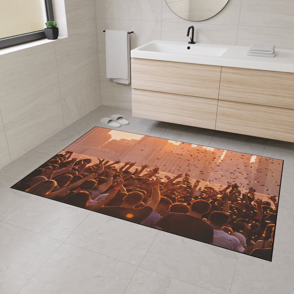 Heavy Duty Floor Mat - City Lights | Echovira Gallery