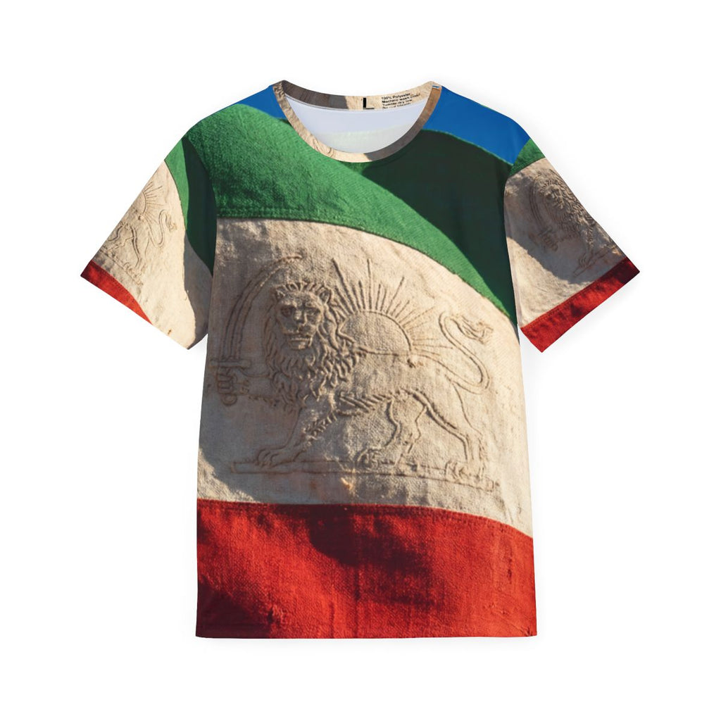 Men's Sports Jersey - Vintage Persian Lion and Sun Flag Art...