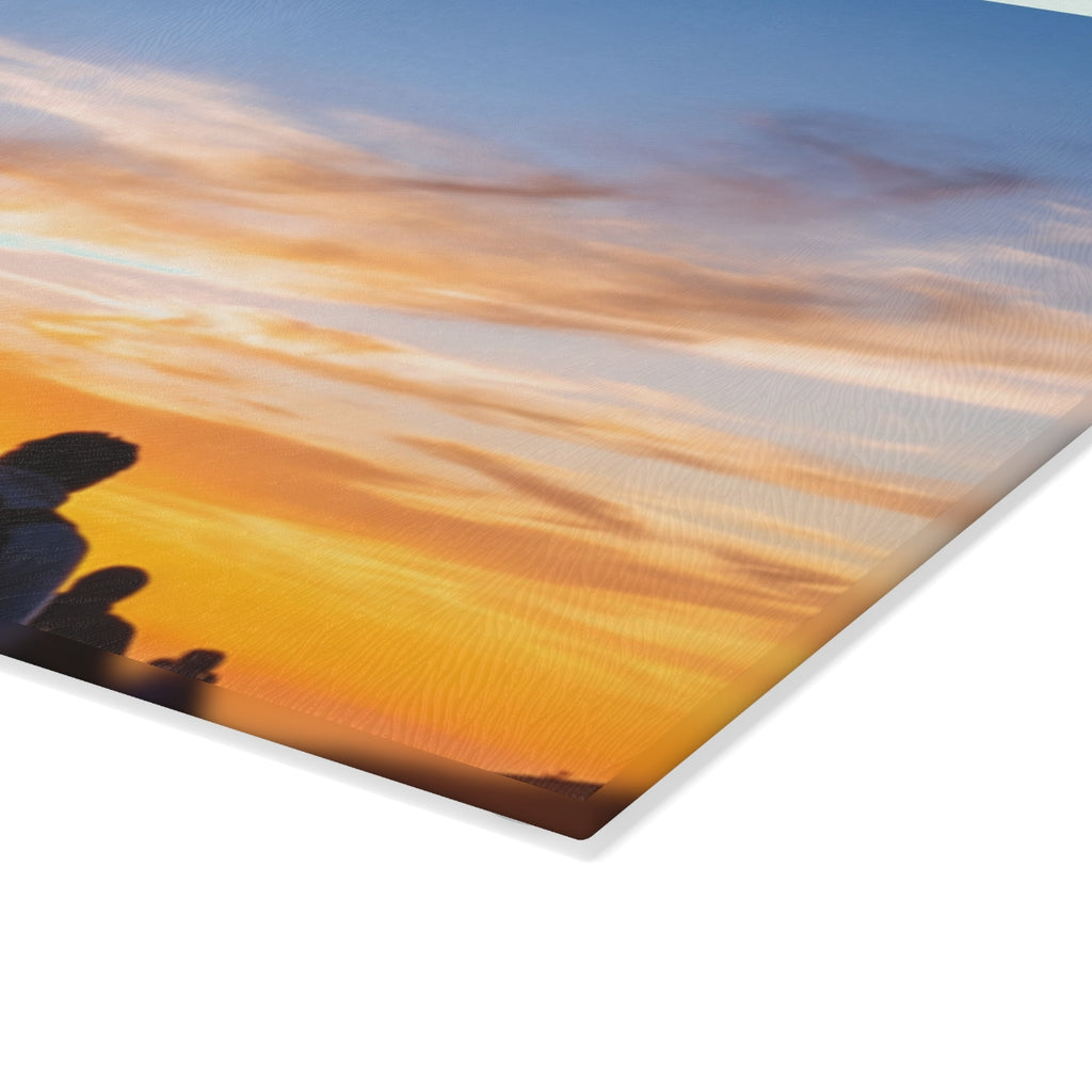 Glass Cutting Board - Sunset Trails Prep