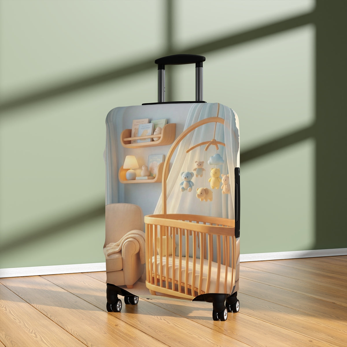 Cozy Aesthetic Luggage Cover - Safe Travels