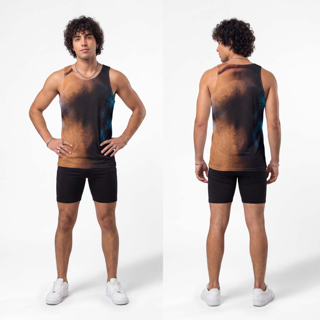 Men's Unisex Tank Top - Midnight Glow Portrait | Echovira...