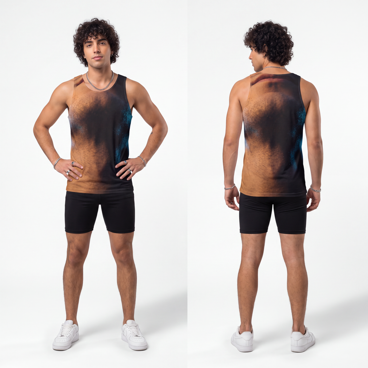 Men's Unisex Tank Top - Midnight Glow Portrait | Echovira...