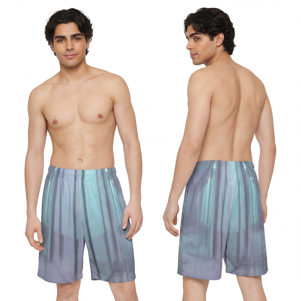 Men's Sports Shorts - Liminal Corridor | Echovira Gallery
