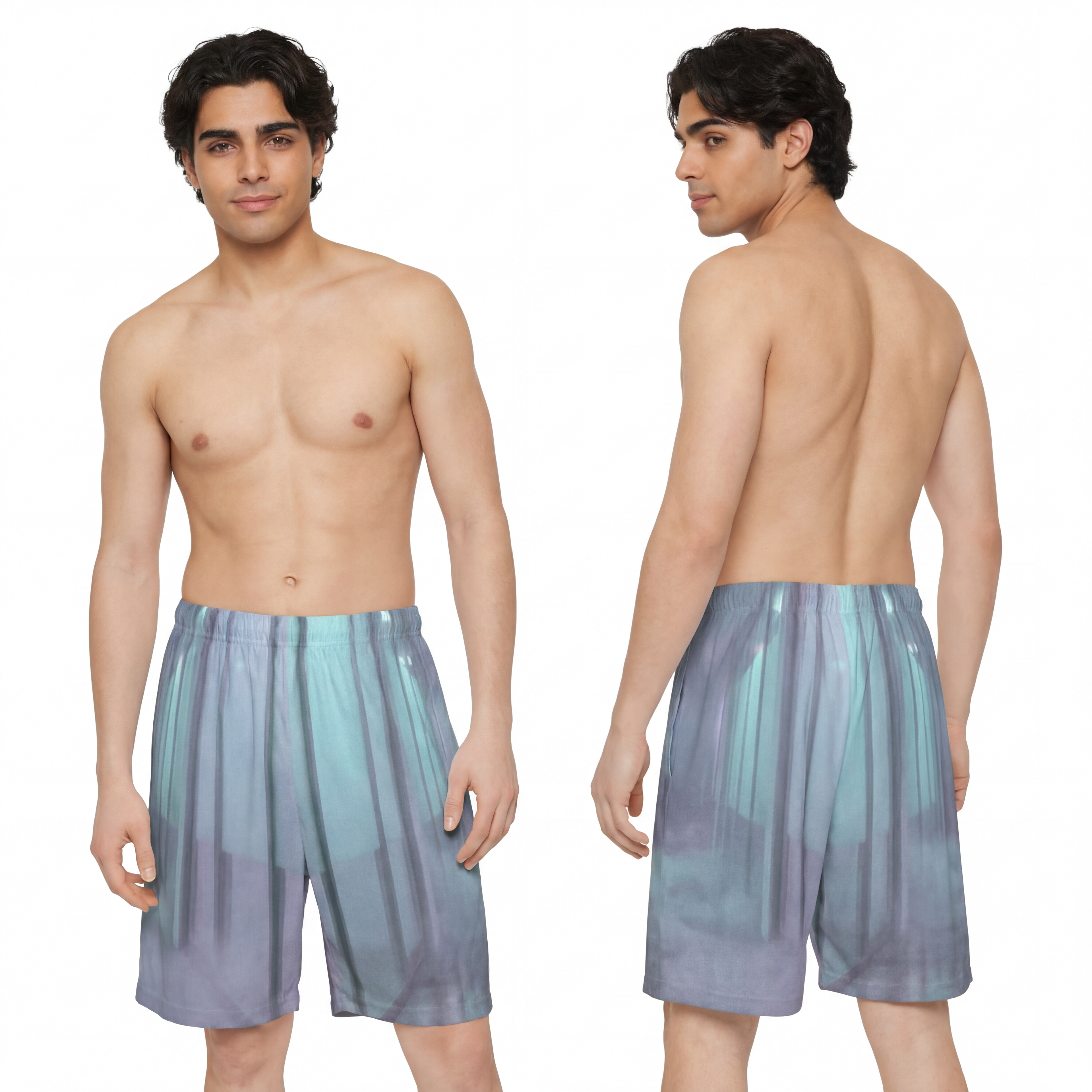 Men's Sports Shorts - Liminal Corridor | Echovira Gallery