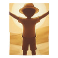 Baby Swaddle Blanket - Golden Discovery Sun Child Silhouette...