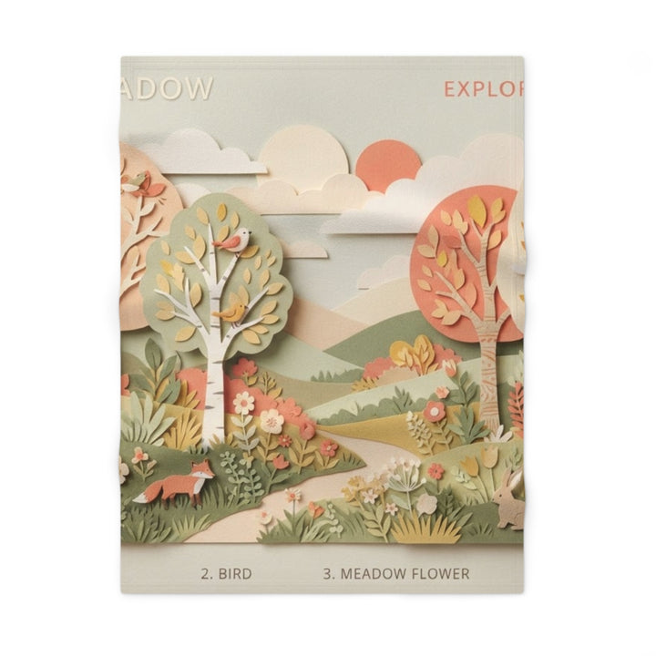 Soft Fleece Baby Blanket - Quiet Meadow