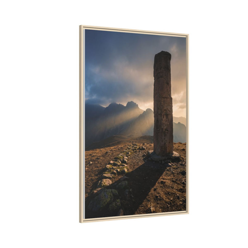 Framed Matte Canvas - Sun Peak