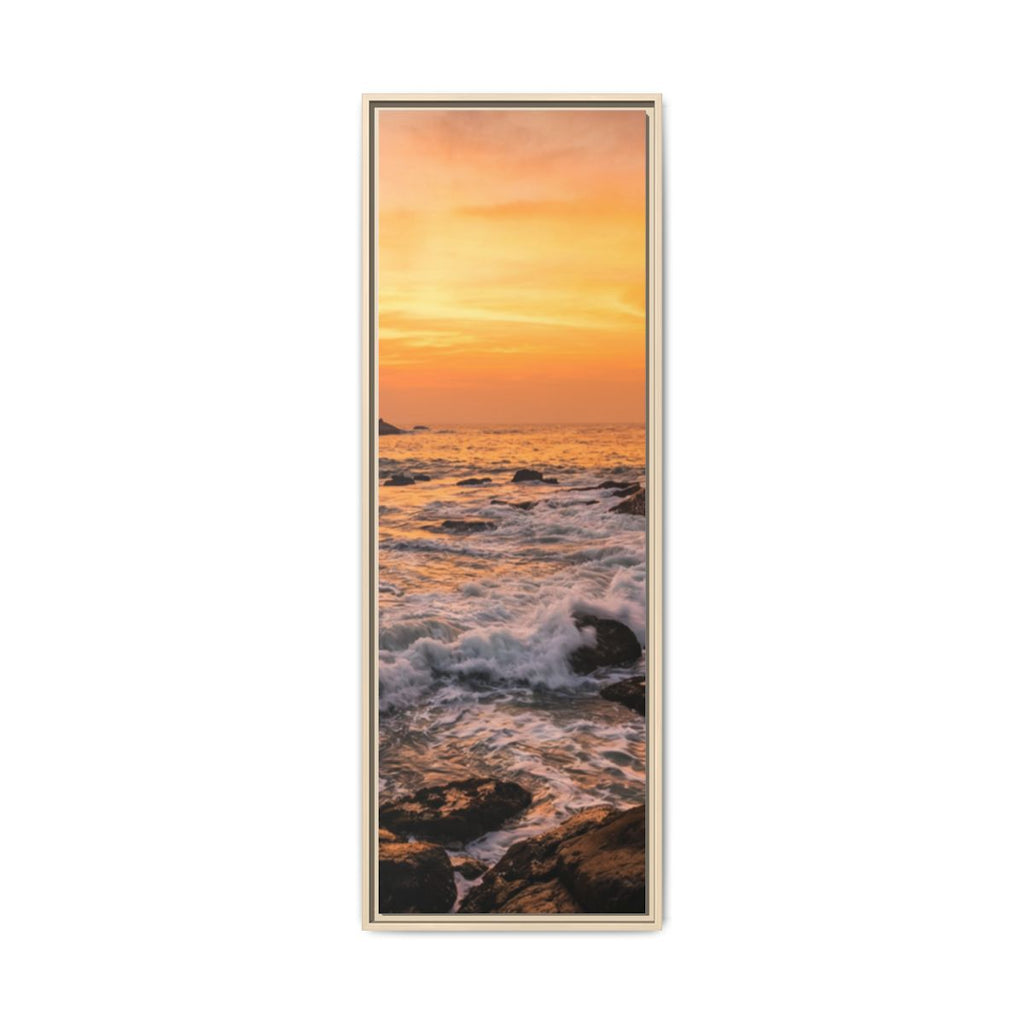 Framed Matte Canvas - Majestic Golden Coast
