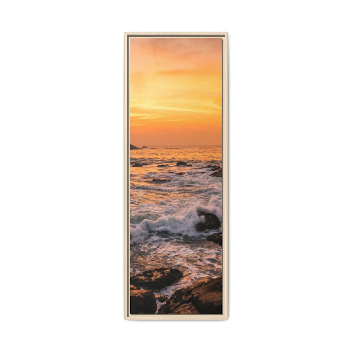 Framed Matte Canvas - Majestic Golden Coast
