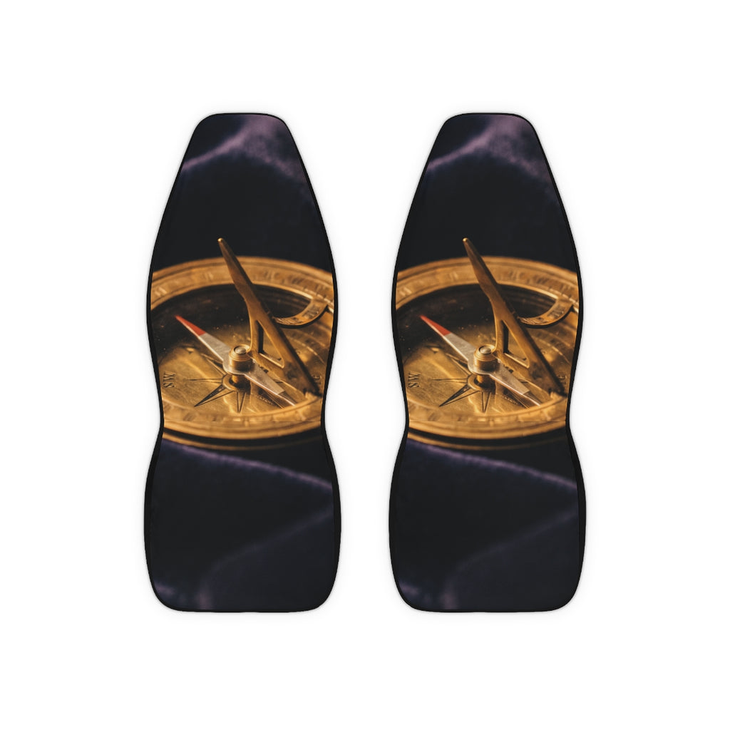 Vintage Brass Sundial Car Seat Covers