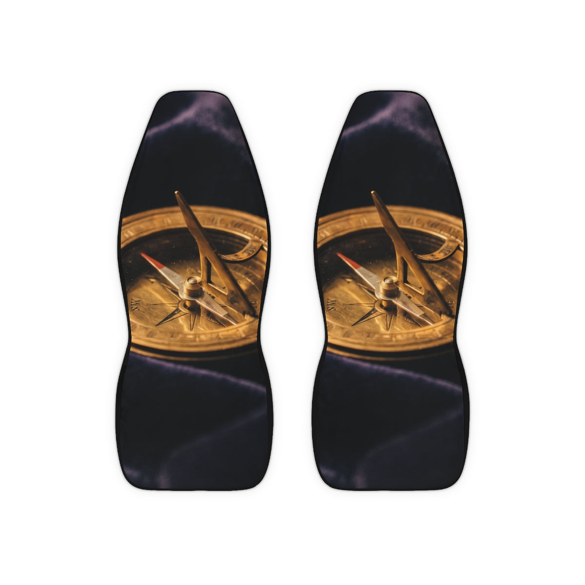 Vintage Brass Sundial Car Seat Covers