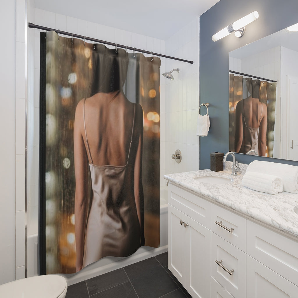 Shower Curtain - Rainscape Silhouette | Echovira Gallery