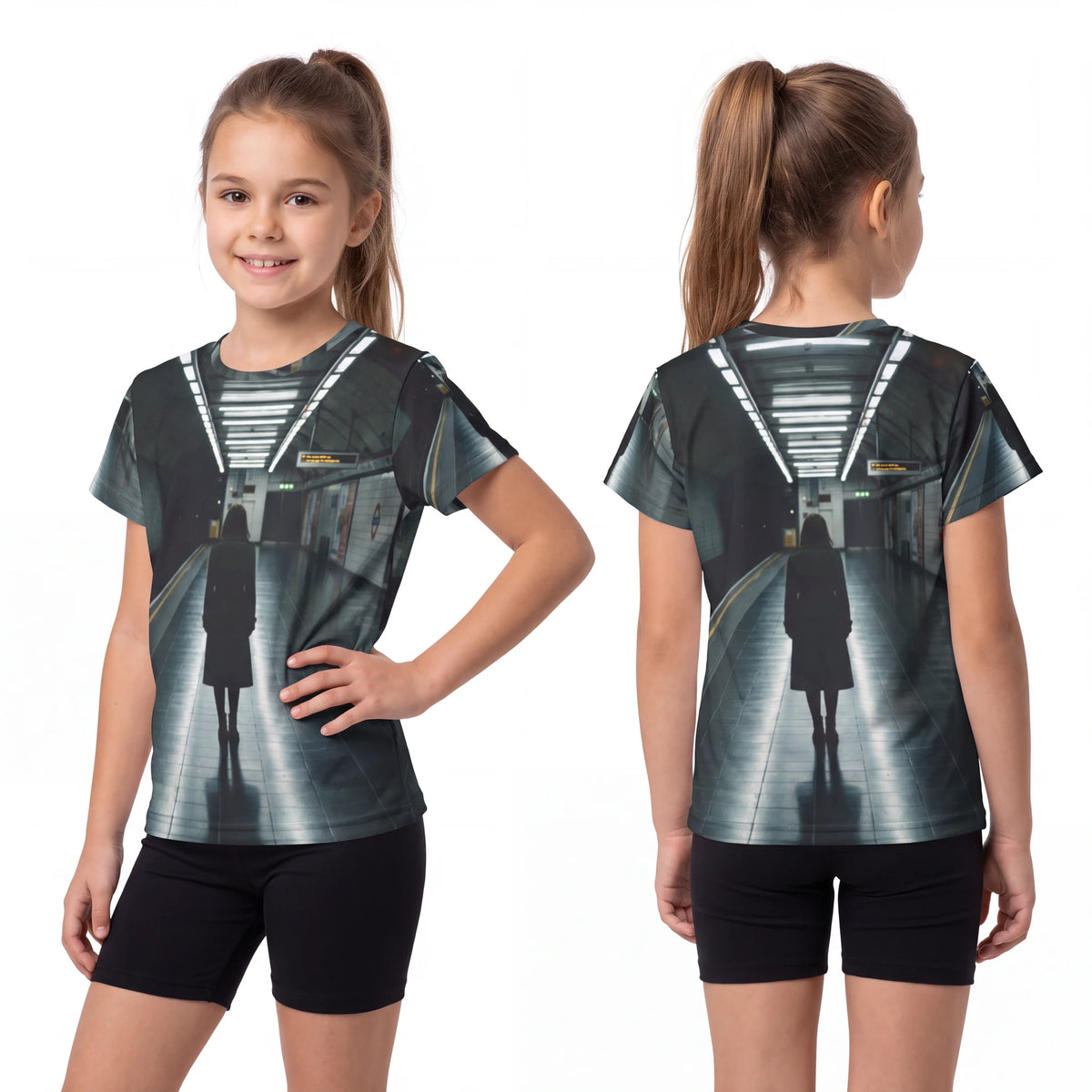 Kids Sports Jersey with Urban Subway Art