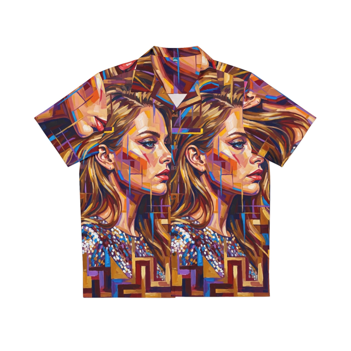 Men's Hawaiian Shirt - Shattered Elegance | Echovira Gallery