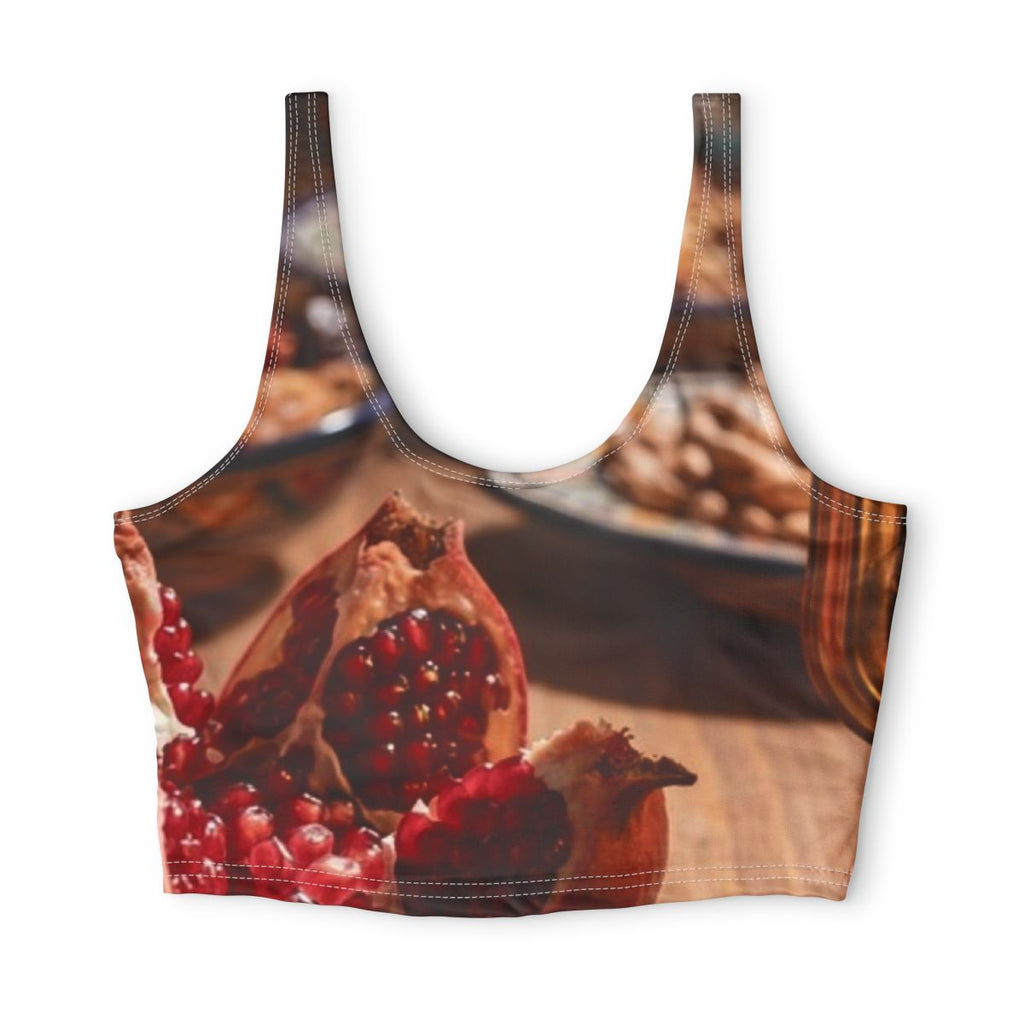 Sports Bra - Amber Harvest Glow | Echovira Gallery