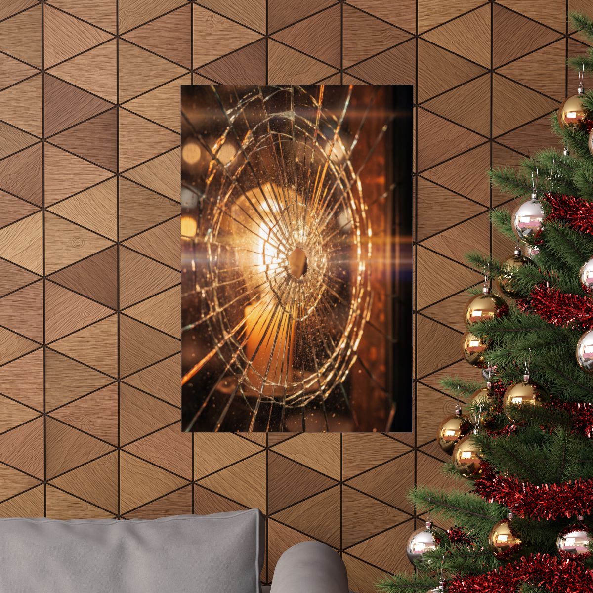 Matte Vertical Posters - Shattered Radiance Glass Art (8×10...
