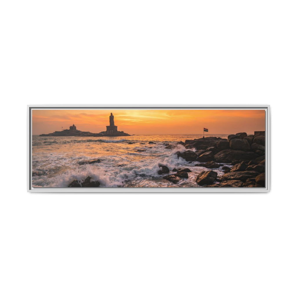 Framed Matte Canvas - Majestic Golden Coast