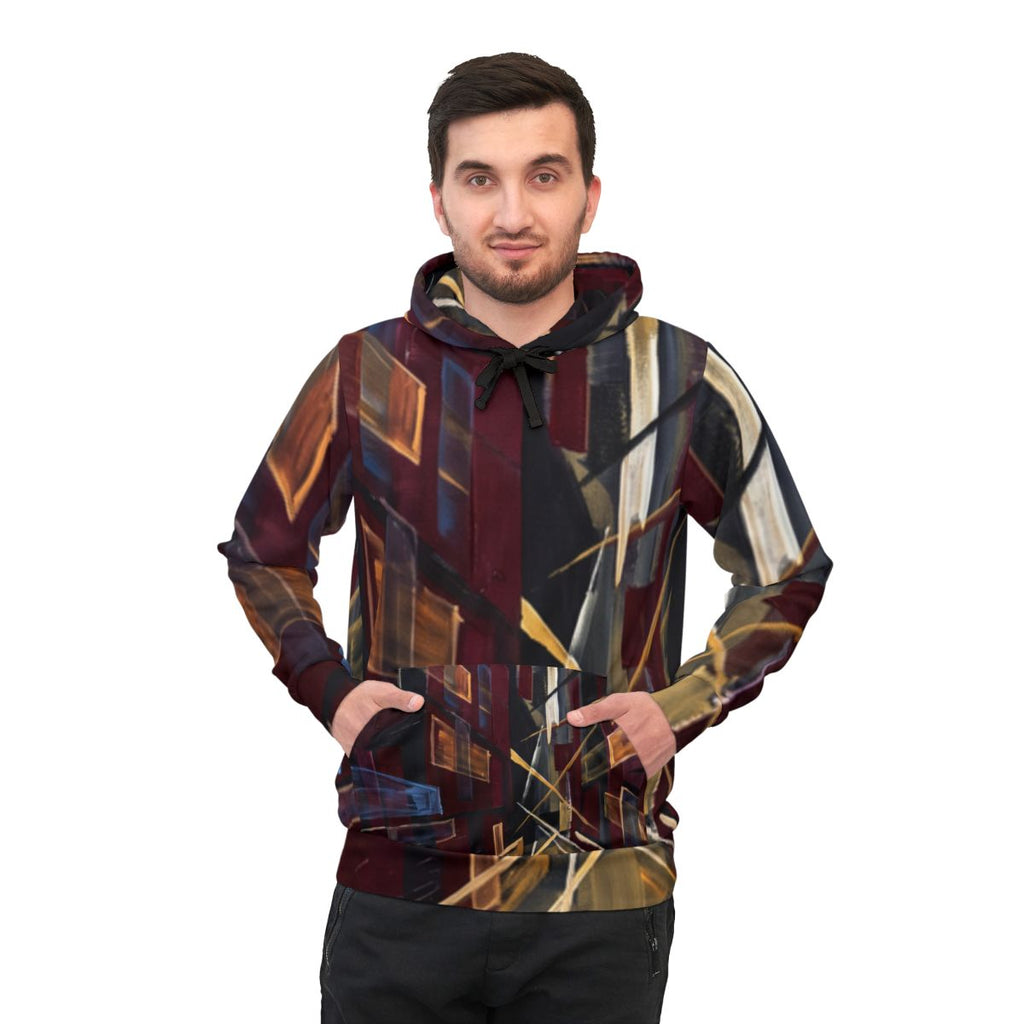 Men's Athletic Hoodie - Urban Speed | Echovira Gallery