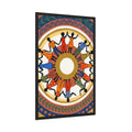 Framed Poster - Unity Mandala Folk Art (8×12, 9×11, 11×14......