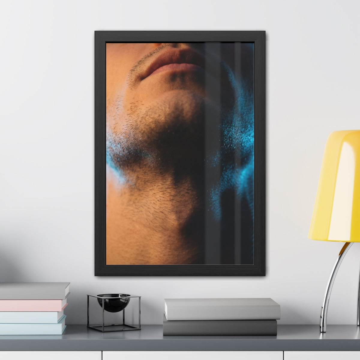 Framed Posters - Neon Shadows Cinematic Portrait Art (8×10...