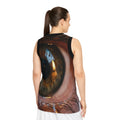 Unisex Basketball Jersey - Amber Iris Reflection Fine Art......