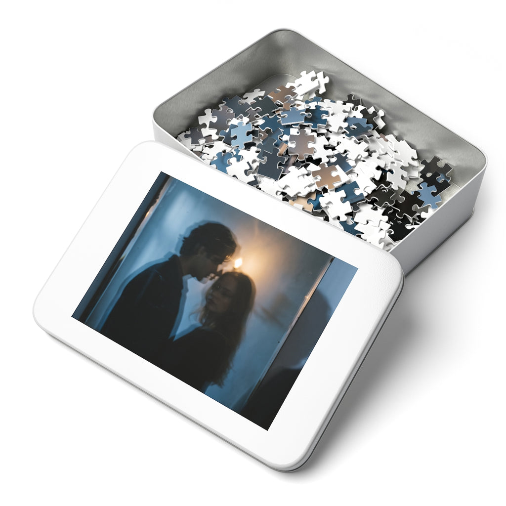 Jigsaw Puzzle with Tin - Midnight Shadow Puzzle - Cozy... |...