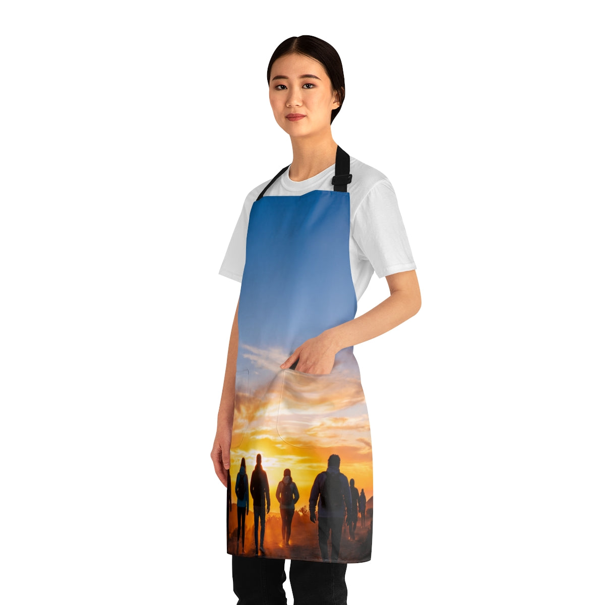 Apron - Sunset Mountain Silhouette