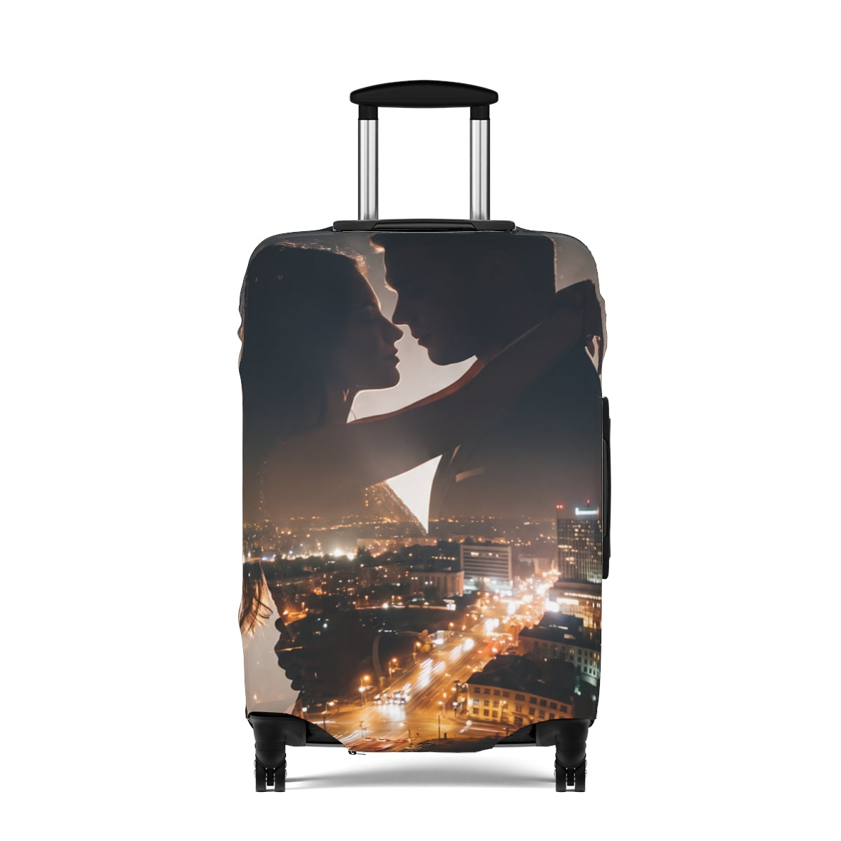 Luggage Cover - Metropolitan Love Travel | Echovira Gallery