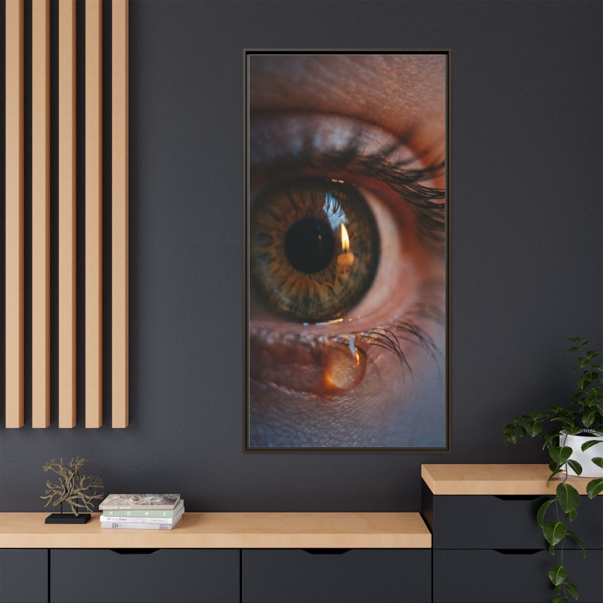 Matte Canvas, Framed - Luminous Tear