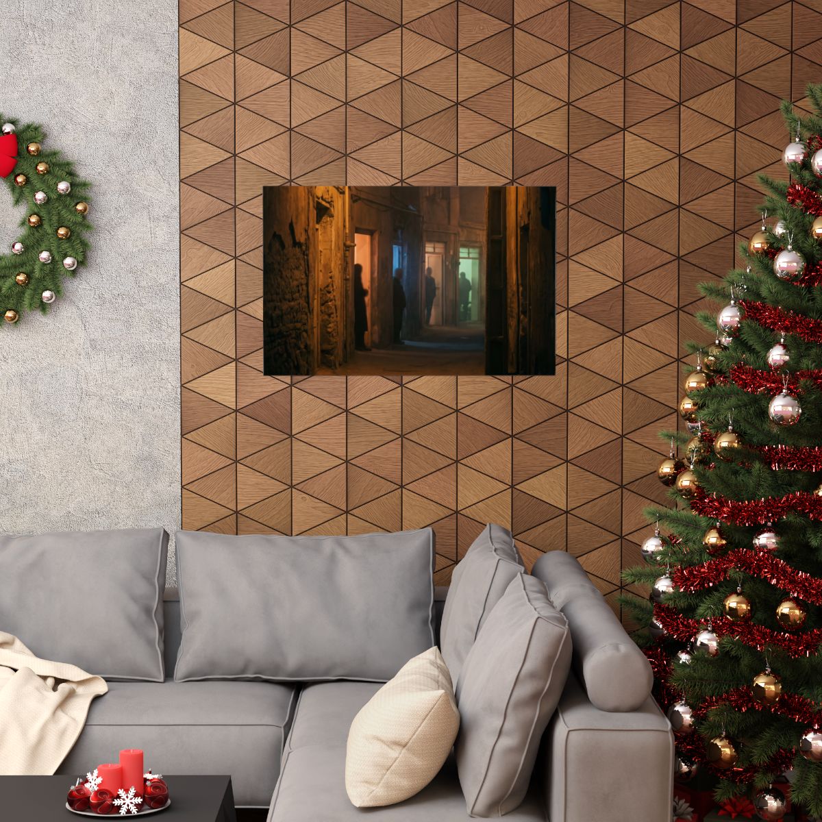 Matte Horizontal Posters - Shadowed Alleyway Mystery Art......